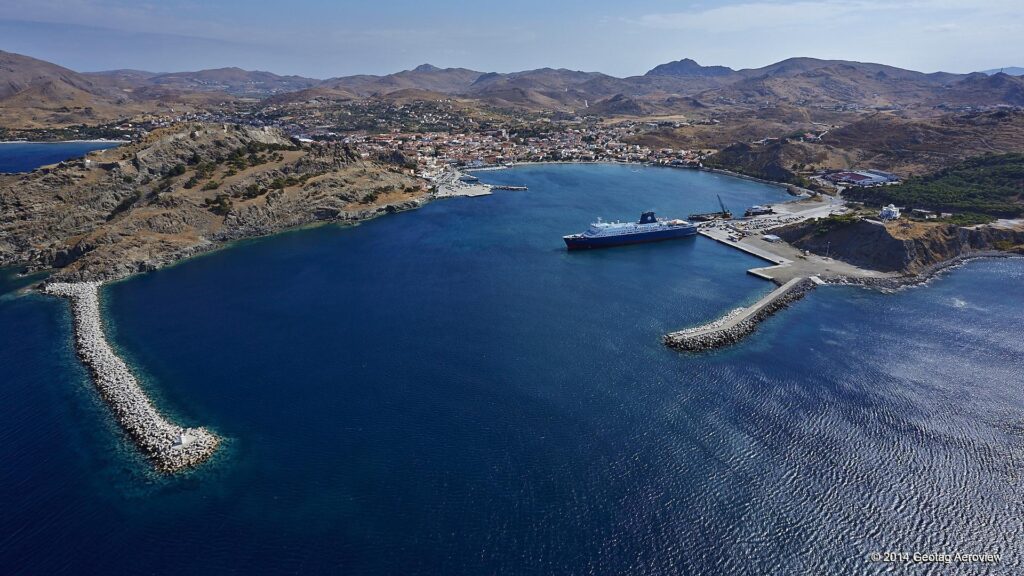 Myrina anchorage, Lemnos Island-Greece