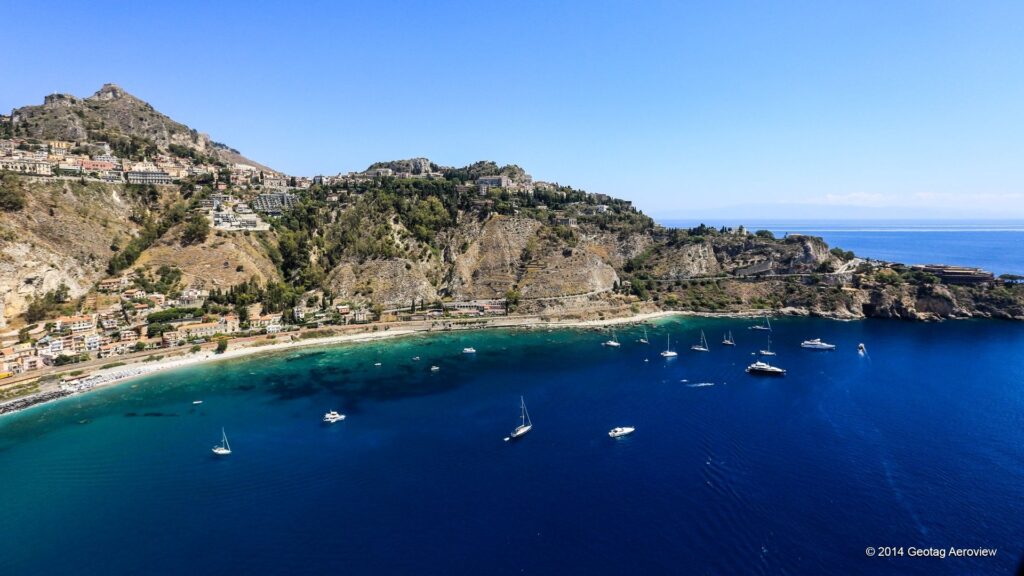 Taormina anchorage Sicily