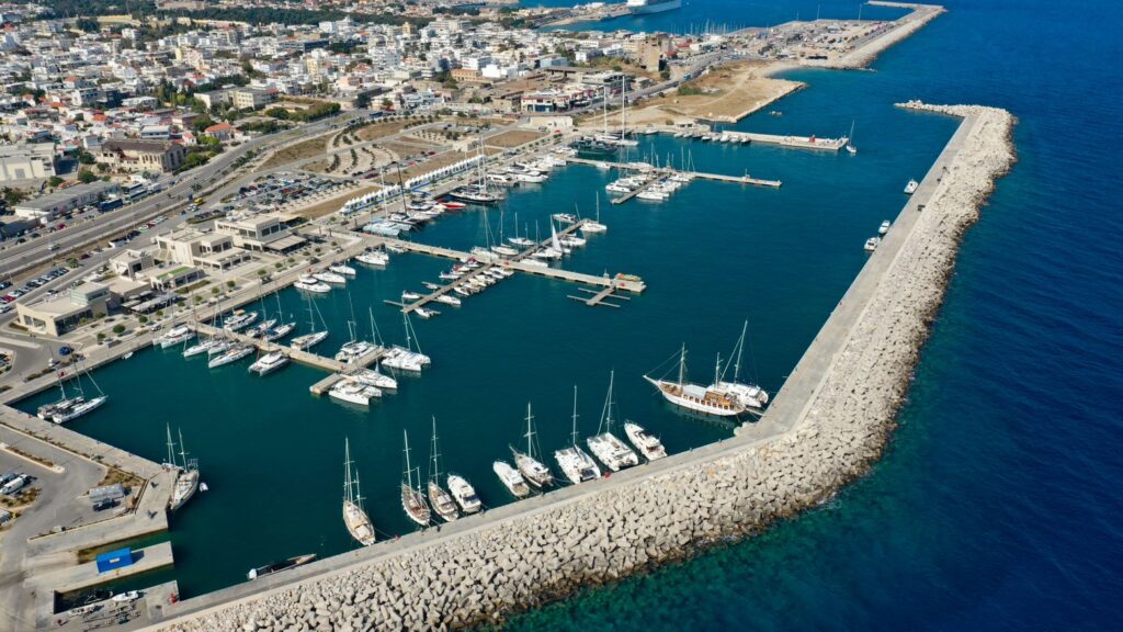 Rhodes Marina, coastline